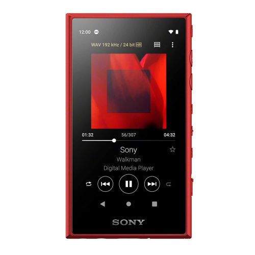голяма снимка на Sony NW-A105 16GB Hi-Res Audio NFC Bluetooth red NWA105R.CEW