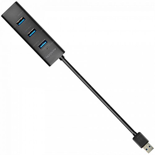 голяма снимка на AXAGON HUE-S2B 4x USB3.0 Charging Hub MicroUSB Charging Connector