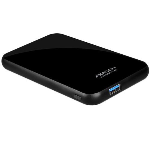 голяма снимка на AXAGON EE25-S6B USB3.0 SATA 6G 2.5in External SCREWLESS Box Black