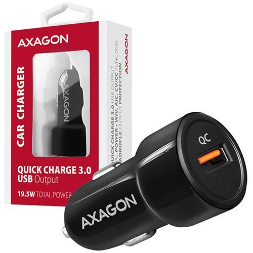 голяма снимка на AXAGON PWC-QC car charger 1x QC3.0 18W black