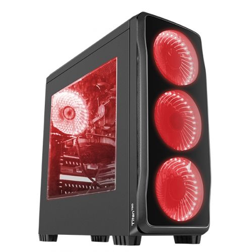 голяма снимка на Genesis Case Titan 750 Red Midi Tower Usb 3.0 NPC-1125