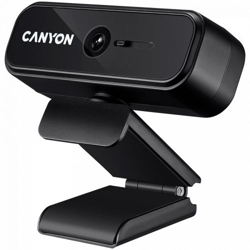 голяма снимка на CANYON C2 720P HD 1.0Mega fixed focus webcam Black CNE-HWC2