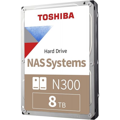 голяма снимка на Toshiba N300 NAS Hard Drive 8TB 256MB HDWG180UZSVA