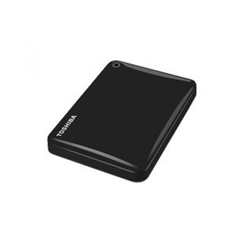 голяма снимка на Toshiba External drive 2.5 Canvio Alu 1TB Black HDTH310EK3AB