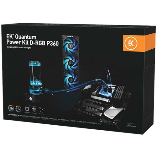 голяма снимка на EKWB EK-Quantum Power Kit D-RGB P360 liquid cooling kit EKWB3831109818404