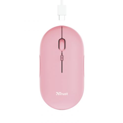 голяма снимка на TRUST Puck Wireless and BT Rechargeable Mouse 24125