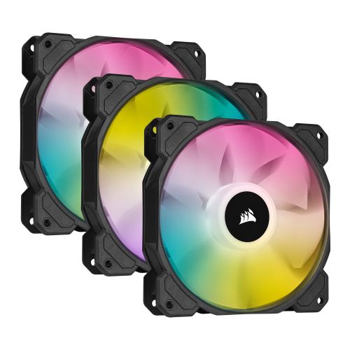 голяма снимка на CORSAIR SP120 RGB ELITE 120mm RGB LED Fan AirGuide Triple Pack CO-9050109-WW