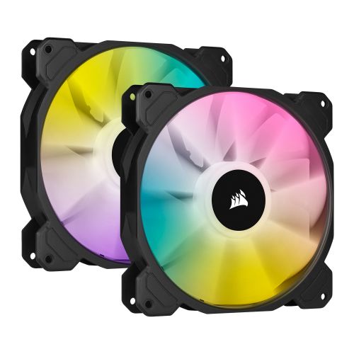 голяма снимка на CORSAIR SP140 RGB ELITE 140mm RGB LED Fan AirGuide Dual Pack CO-9050111-WW