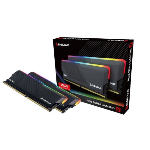 голяма снимка на Biostar RAM 2x8GB DDR4 3200 Gaming X RGB