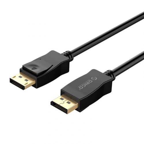 голяма снимка на Orico Cable Display Port v1.2 DP M/M Black 4K 1m XD-DTDP4-10-BK