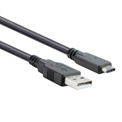 голяма снимка на VCom USB 3.1 Micro type C  USB 2.0 AM Black CU405-1.8m