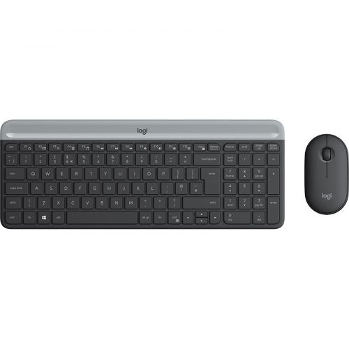 голяма снимка на LOGITECH Slim Wireless Keyboard and Mouse Combo MK470 GRAPHITE 920-009204
