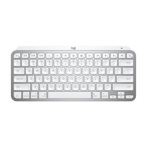 голяма снимка на Logitech MX Keys Mini For Mac Wireless Keyboard PALE GREY US 920-010526