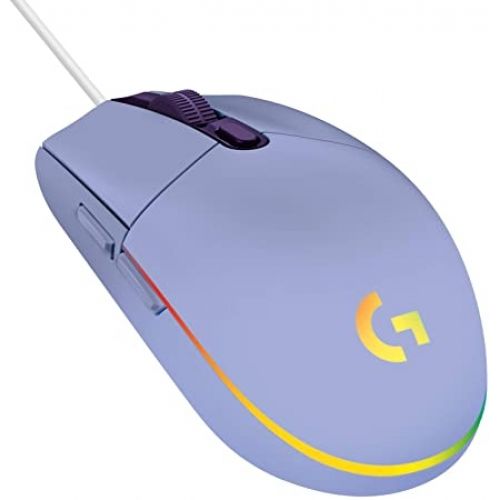 голяма снимка на Logitech G203 LIGHTSYNC Gaming Mouse LIlac USB 910-005853