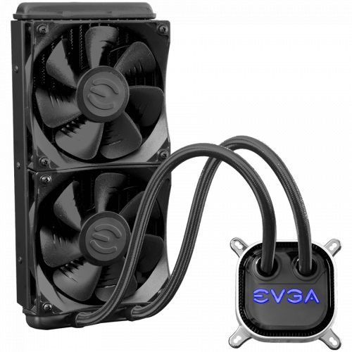 голяма снимка на EVGA CLC 240mm All-In-One RGB LED CPU Liquid Cooler 400-HY-CL24-V1