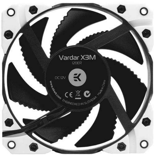 голяма снимка на EKWB EK-Vardar X3M 120ER White 120mm fan 4-pin PWM EKWB3830046996916