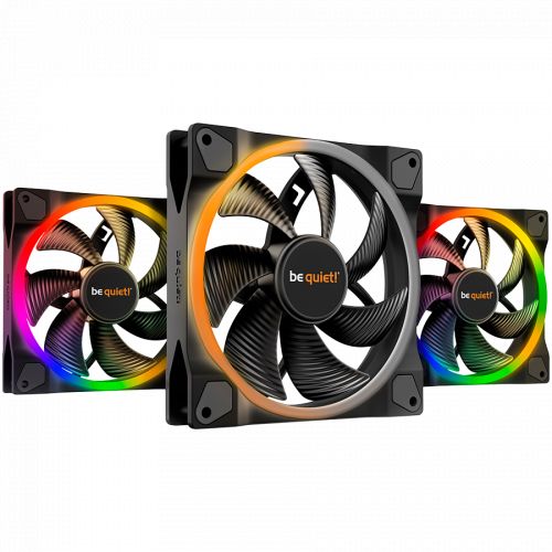 голяма снимка на be quiet! LIGHT WINGS 140mm PWM Triple-Pack 4-pin BL078