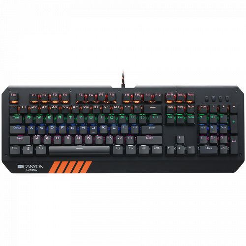 голяма снимка на CANYON Wired multimedia gaming keyboard black CND-SKB6-US