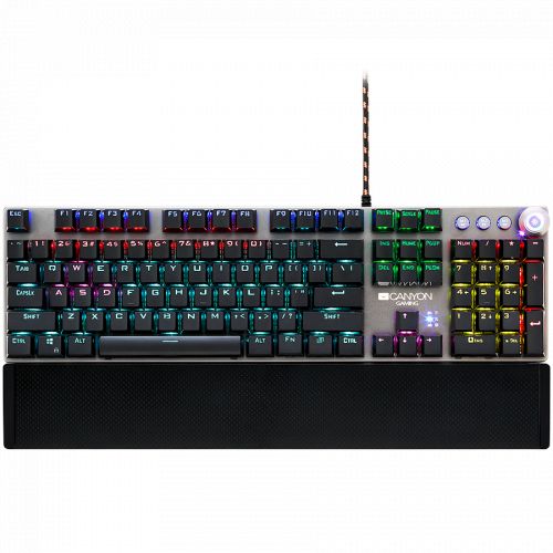 голяма снимка на CANYON Wired Gaming Keyboard Black CND-SKB7-US