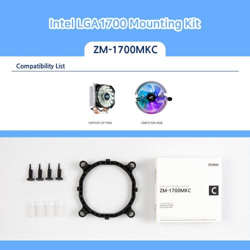 голяма снимка на Zalman Mounting Kit LGA1700 TYPE-C for CNPS9x OPTIMA ZM1700-MKC
