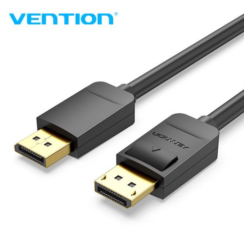 голяма снимка на Vention Cable Display Port v1.2 DP M  M Black 4K 5M HACBJ