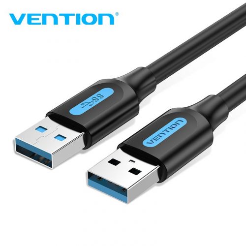 голяма снимка на Vention USB 3.0 AM  AM 1.5M Black CONBG