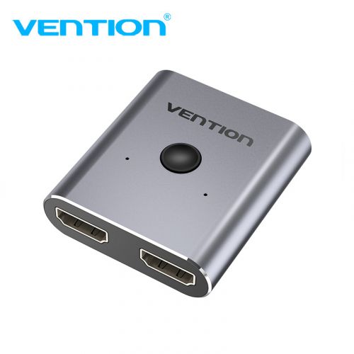 голяма снимка на Vention HDMI 2.0 Switcher Splitter 2-Port Bi-Direction Silver Aluminium AFUH0