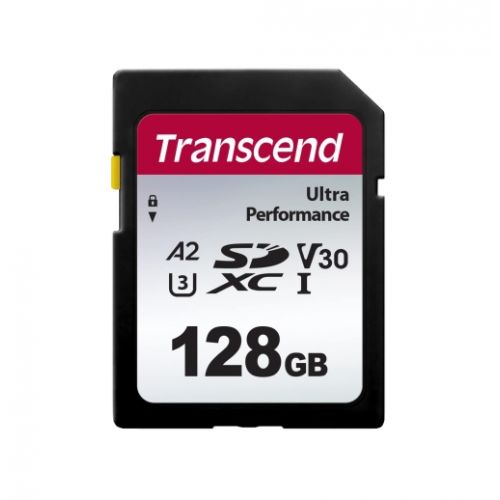 голяма снимка на Transcend 128GB SD Card UHS-I U3 A2 Ultra TS128GSDC340S