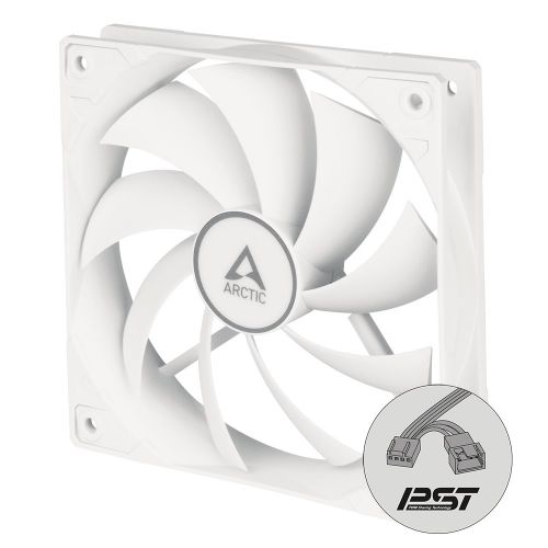 голяма снимка на Arctic Fan F12 PWM PST White 120mm 230-1350rpm ACFAN00198A