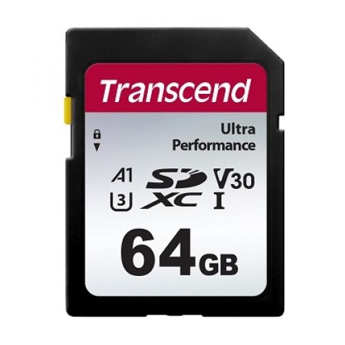 голяма снимка на Transcend 64GB SD Card UHS-I U3 A1 Ultra TS64GSDC340S