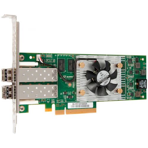 голяма снимка на Qlogic 16Gb Dual Port FC HBA PCIe Gen3 x4 LC multi-mode optic QLE2672-CK