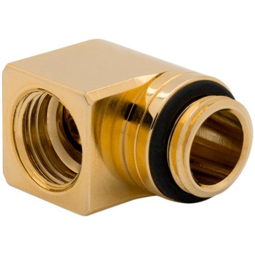 голяма снимка на EKWB EK-Quantum Torque Micro Rotary 90 Gold adapter fitting EKWB3831109851043