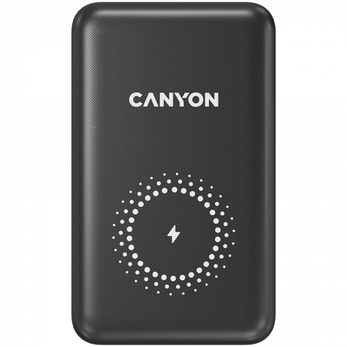 голяма снимка на CANYON PB-1001 18W PD+QC 3.0+10W Magnet wireless charger powerbank 10000mAh CNS-CPB1001B