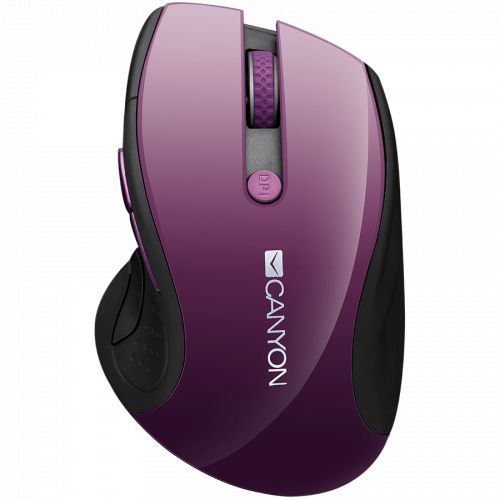 голяма снимка на CANYON 2.4Ghz wireless mouse Purple pearl glossy CNS-CMSW01P