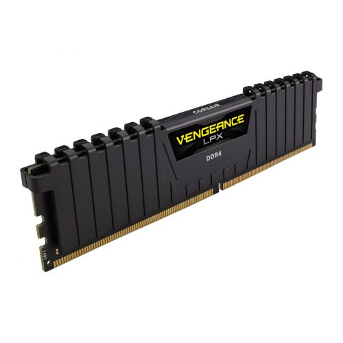 голяма снимка на CORSAIR 16GB DDR4 3000MHz CL16 Vengeance LPX Black 1.35V CMK16GX4M1D3000C16