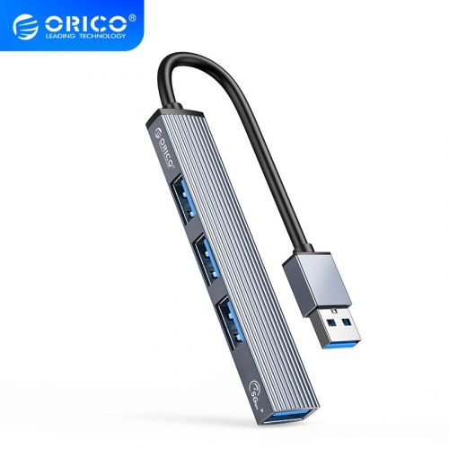голяма снимка на Orico USB3.0 2.0 HUB 4 port Aluminum AH-A13-GY