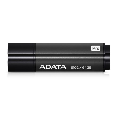 голяма снимка на Adata 64GB S102P USB 3.2 Gen1 Flash Drive Titanium AS102P-64G-RGY
