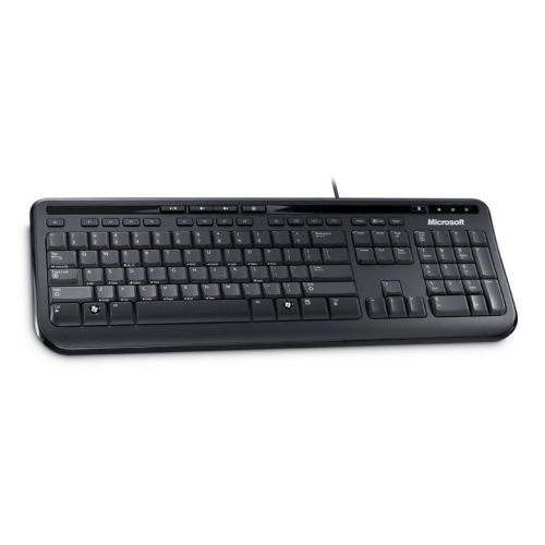 голяма снимка на MICROSOFT Wired Keyboard 600 USB 2.0 Waterproof Multimedia Function Black ANB-00021