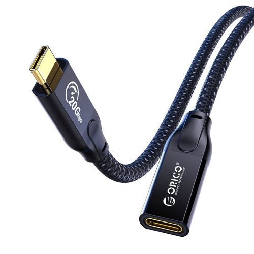 голяма снимка на Orico Cable USB 3.2 Gen2x2 Type-C Male to Female CY32-10-BK