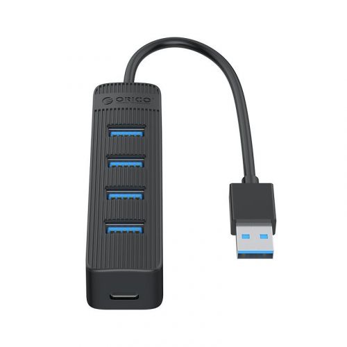 голяма снимка на Orico USB3.0 HUB 4 port Type C input 0.15m TWU3-4A-BK