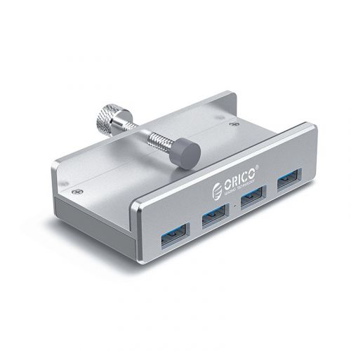 голяма снимка на Orico USB 3.0 HUB Clip Type 4 port Aluminum MH4PU-SV
