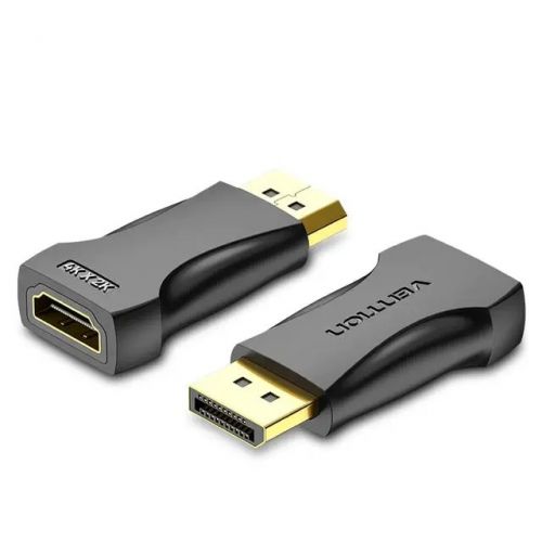 голяма снимка на Vention Adapter DisplayPort M  HDMI F 4K Black HBPB0