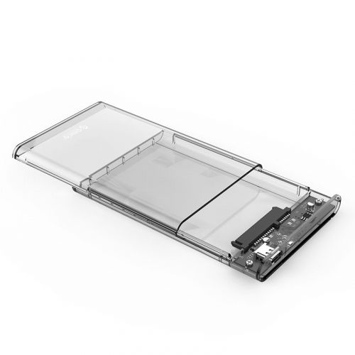 голяма снимка на Orico Storage Case 2.5 inch 10Gbps Type-C Transparent 2139C3-G2-CR-EP