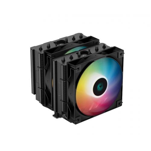 голяма снимка на DeepCool CPU Cooler AG620 BK Addressable RGB Dual-Tower LGA1700 AM5