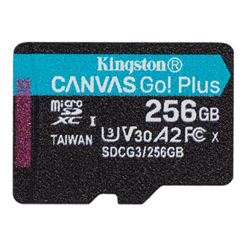 голяма снимка на 256GB SDMICRO KINGSTON CANVAS GO+