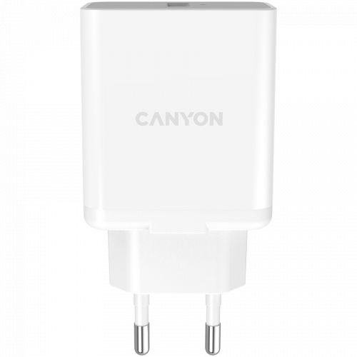 голяма снимка на Canyon QC3.0 36W WALL Charger White CNE-CHA36W01