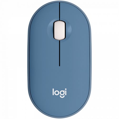 голяма снимка на Logitech Pebble M350 Wireless Mouse BLUEBERRY 910-006753