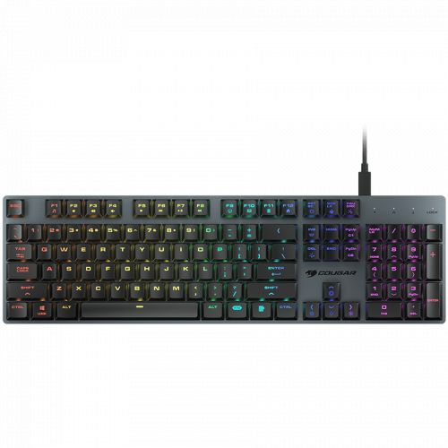 голяма снимка на COUGAR LUXLIM Gaming Keyboard Low-Profile Optical-Mechanical Red Switches CG37LUXO1MI0002