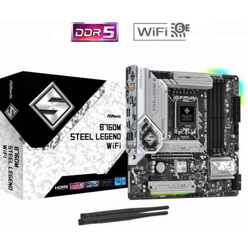 голяма снимка на ASROCK B760M STEEL LEGEND WIFI LGA1700