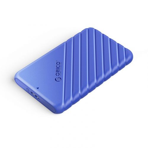 голяма снимка на Orico Storage Case 2.5 inch USB3.0 BLUE 25PW1-U3-BL